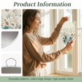 thumbnail image 6 of Welcome Sign for Front Door, Teal Tulips Round Metal Wall Art Wreaths, Farmhouse Elegant Floral Beige Outdoor Indoor Wall Hanging Sign for Porch Decor Housewarming Gifts 5.9 Inch, 6 of 8