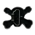 thumbnail image 2 of Skull Skeleton Crossbones Belt Buckle Tattoo Gothic Halloween Costume Dress New, 2 of 2