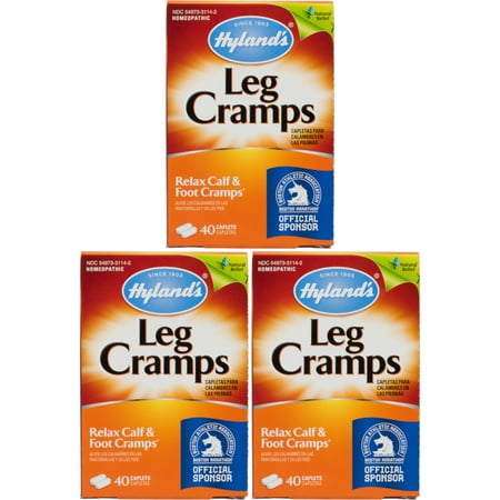 3 Pack - Hyland's Leg Cramps Caplets, 40ct Each