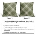 thumbnail image 6 of Sage Green Plaid Pillow Covers 20x20 Inch Sage Green and Beige Buffalo Plaid Tartan Pattern Decorative Throw Pillow Cases Set of 2 Farmhouse Holiday Cushion Cases Sofa Couch Bed Decor, 6 of 6