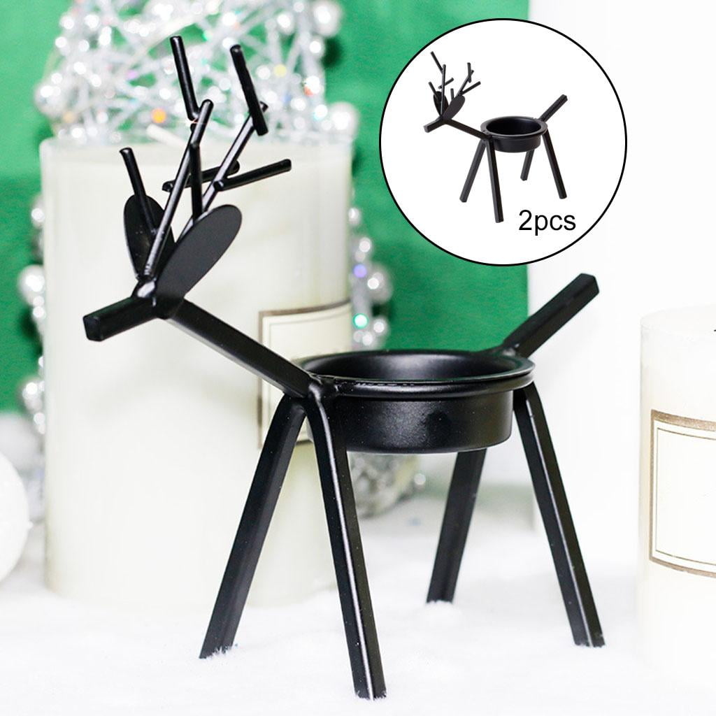 2/Set Reindeer Wedding Table Centerpiece Votive Candle Holidays