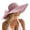 Purple, variant on IUYRTFE Women's Summer Wide Brim Floppy Straw Sun Hat with Ribbon Bow Detail for Beach Vacation Headwear