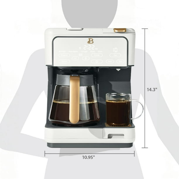 Beautiful Multi-Brew 12-Cup Programmable Drip & Single-Serve