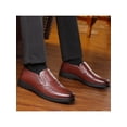 thumbnail image 5 of Gomelly Men's Slip on Leather Loafers Casual Dress Shoes Brown 6.5, 5 of 8