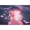 thumbnail image 1 of Jellyfish Girl punto de cruz completo 11CT hilo de algodón DIY impreso Kits de bordado FLhrweasw Nuevo, 1 of 9