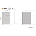 thumbnail image 6 of Sojag Privadesa 4 x 6 ft Wood Effect Rustproof Aluminum Privacy Screen, Outdoor Shades, 6 of 14