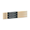 Stick Express SE7AW 3 American Hickory 7A Drumsticks with Wood Tip, Three Pairs