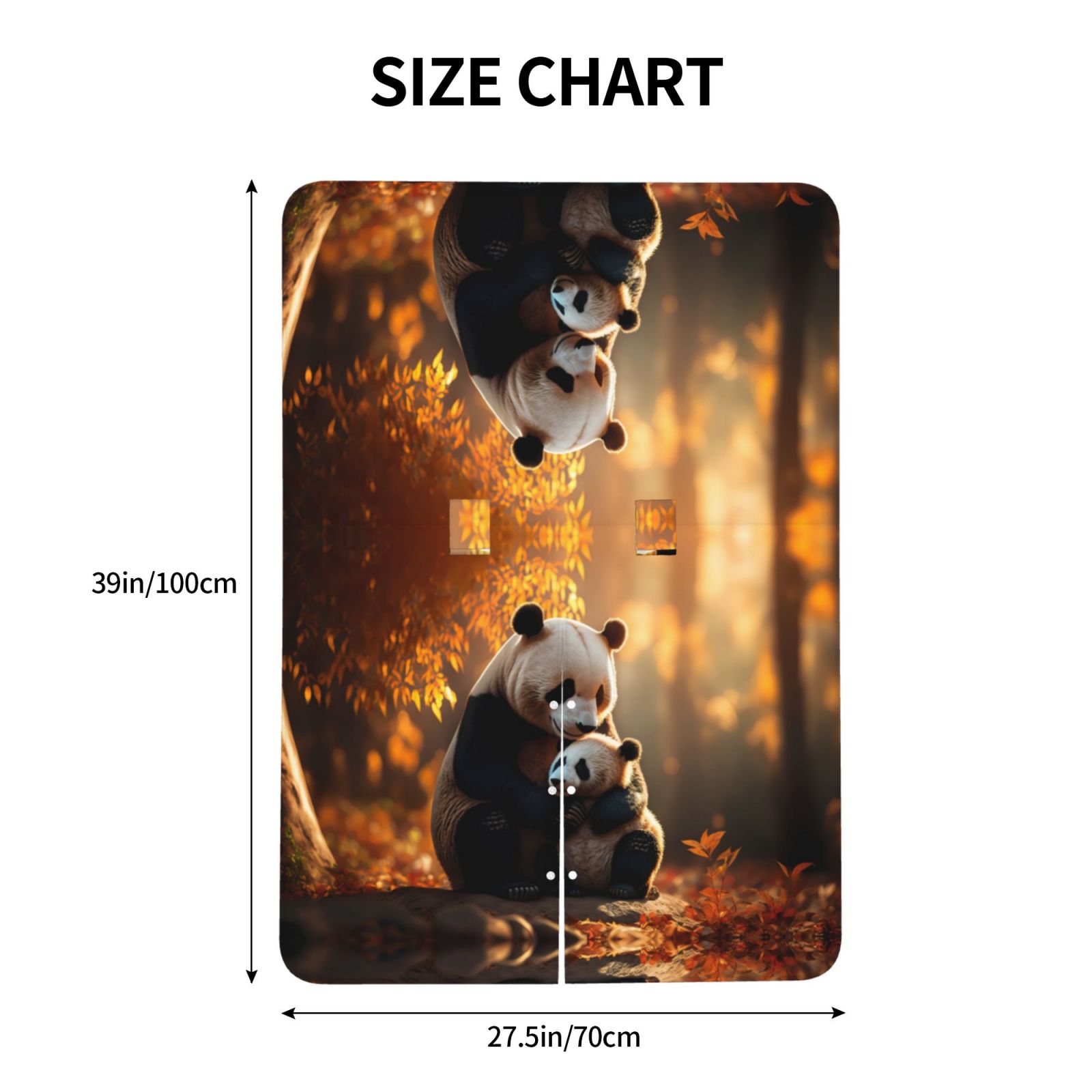 Car Seat Cover Baby - Maple Forest Panda Breathable Infant Car Seat Cover for Baby Carseat, Lightweight Comfort Baby Essentials Must Haves Newborn Stuff for Girl Boy