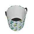 thumbnail image 3 of Daiia Cartoon Sea Creatures Round Laundry Basket with Handles Thickened Waterproof Circular hamper,Dirty Clothes Storage Basket for Bedroom,Bathroom,College Dorm-Small, 3 of 8