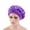 Purple, variant on Cheers.US Women Girls Solid Satin Stylish Elastic Silk Sleep Hat Hair Care Night Sleeping Adjustable Hat Wrap Bonnet Head