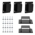 thumbnail image 3 of 5pcs Wall Shelf Mount Bracket Display Shelf Hook Hanger Rack Tube Bar Holder BlackSealing Type, 3 of 4
