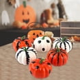 6Pcs Artificial Foam Pumpkins Decor 4inch Mini Small Stripe Dot Print 6pcs-artificial-foam-pumpkins-decor-4inch-mini-small-stripe-dot-print