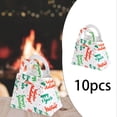 thumbnail image 6 of Tachiuwa 10Pcs Christmas Gift Bags, Party Favor Boxes, with Handles, Tote Bags Xmas Treat Boxes Candy Packing Boxes for Cupcake Bakery White, 6 of 10