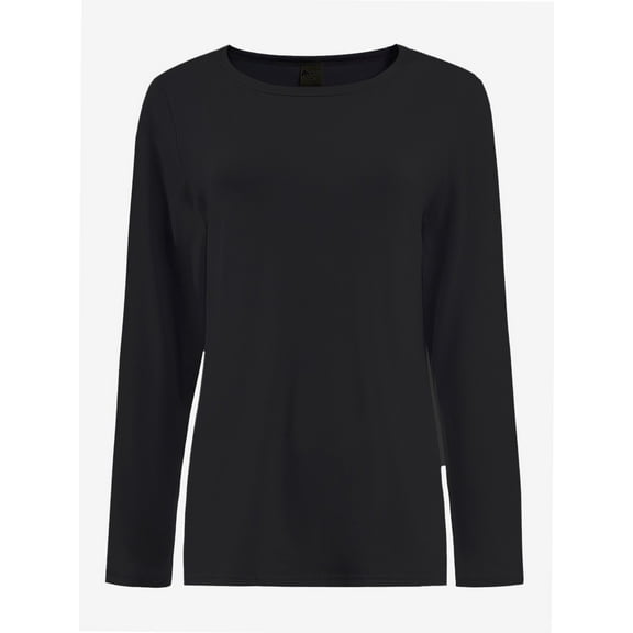 Womens Long Sleeve Round Neck Shirts Casual Basic Tops Tee Shirts Fall Winter Tops