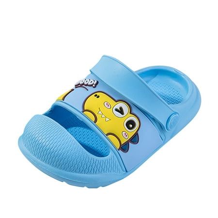 

Relanfenk Children Kids Baby Shoes Boys Girls Cartoon Non-Slip Slippers Shower Slipper EVA Soft Sole Sandals