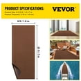 thumbnail image 3 of VEVOR Brand Boat Carpet 6x23' Indoor Outdoor Marine Carpet Rug - Size Optional - 32 oz. Waterproof Patio Anti-slide Rug, Dark Brown, 3 of 8