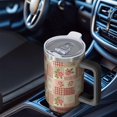 thumbnail image 6 of 40oz Pioneer Flower Floral Print Pattern Insulated Tumbler with Handle, BPA-Free Leak Proof Lid and Straws, Double Wall Vacuum, Hot 12h/Cold 34h, 6 of 6
