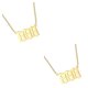 thumbnail image 2 of Guardurnaity Number Charm Necklace Golden Women Universal Ladies Choker Chain Neck Accessories Stainless Steel Jewelry Long Type3 NO3, 2 of 6