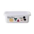 thumbnail image 1 of Fuji Émail Disney Récipient Carré Peu Profond Mickey & Minnie 420ml DY-S Blanc, 1 of 5