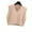 Khaki, variant on Women's V-Neck Solid Color Preppy Style Sleeveless Crop Knit Vest
