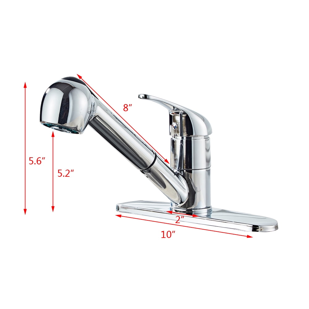 Lowestbest Kitchen Sink Faucet, All Copper Kitchen Pull Chromeplate Faucet, Chrome Lowestbest Kitchen Sink Faucet, All Copper Kitchen Pull Chromeplate Faucet, Chrome