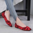 thumbnail image 4 of Zapatos planos Wdftyju Mujer Slip-On Punta Puntiaguda Rojo 41, 4 of 9