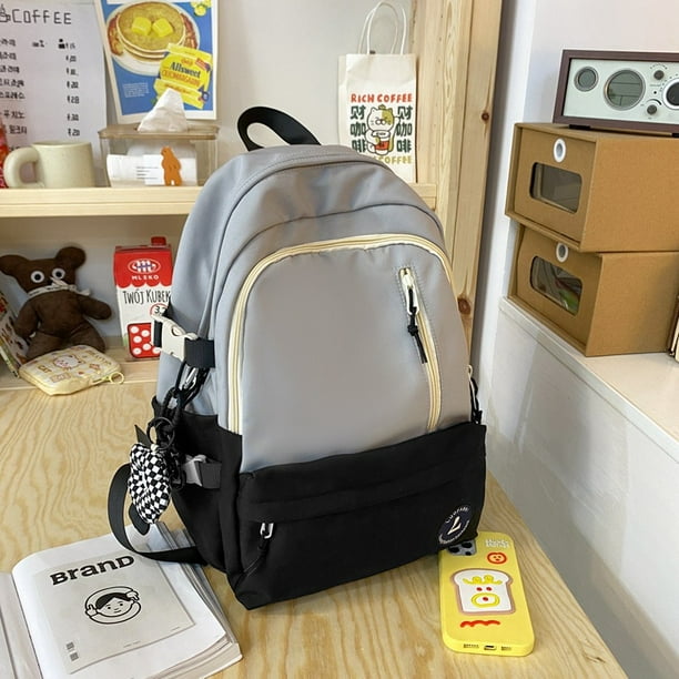 Mochila escolar para estudiantes de secundaria Simple mochila estilo ins versión coreana mochila de gran capacidad