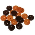 thumbnail image 3 of amagogo 5x20 Pieces Holes Wood Wooden Buttons for Sewing on Clothing 20mm, 3 of 8