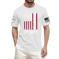 thumbnail image 2 of Hogleaql Mens Usa Flag Graphic Tshirt Crew Neck American Flag Print Short Sleeve T-Shirts Patriotic Dressy Independence Day Loose Tshirt White 5XL, 2 of 6