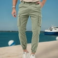 Rlmidhb Cargo Pants for Men 2025 Green Cinch Bottom Baggy Pants