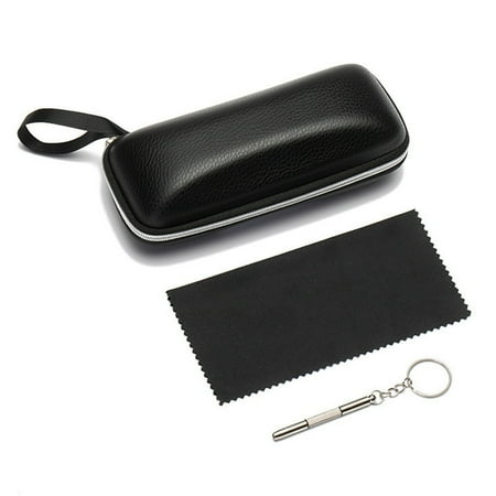 

Farfi Glasses Maintenance Kit Storage Case Cleaning Cloth Waterproof Bag Screwdriver