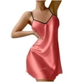 thumbnail image 4 of Blmnix Mumu Nightgowns for Women House Dress Sleeveless V-Neck Pink Sleep Dress, 4 of 5