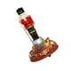 thumbnail image 2 of Estatua de Cascanueces Navideña con Luz y Música Adorno Decorativo Coleccionable Sombrero negro de tela roja, 2 of 9