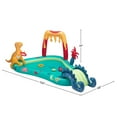 thumbnail image 3 of Piscine gonflable extérieure Bluescape pour enfants avec glissade d'eau sur le thème des dinosaures, 3 of 8