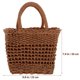 thumbnail image 2 of Bolso bandolera de verano para mujer, bolso tejido de paja, bolso con cordón de verano para mujer HOMEMAXS MX16375978, 2 of 5