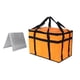 thumbnail image 3 of Bolsa térmica para entrega de alimentos, bolsa de supermercado, soporte térmico, calentador de pizza con base Naranja, 3 of 9