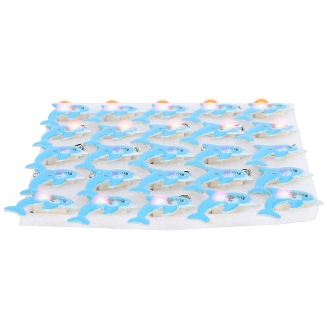 YLSHRF Broche de Brillance, Économe en Énergie Mignon 25 Pcs Badge en Forme de Dauphin, Décoration pour Noël