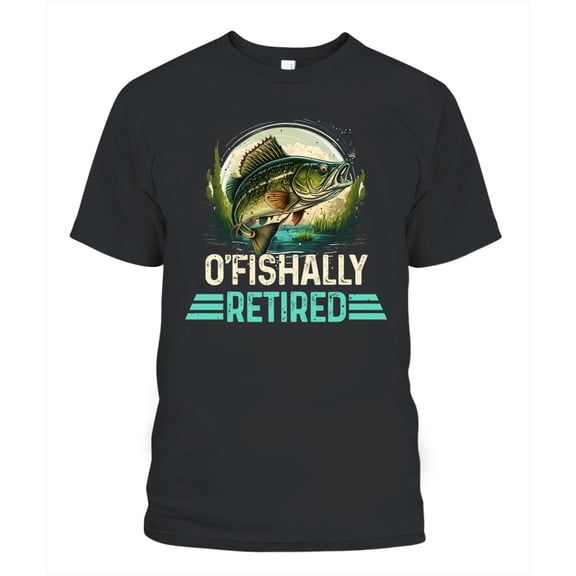 Fishing Shirts for Men Short Sleeve, Funny Retired Fishing Shirt, Fish Shirt Gift for Dad Grandpa Retirement Tee, NH2 Creative
