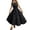 Black, variant on Hpapadks Dress for Girls Casual Tiered Solid Buttons Spaghetti Twirl Swing Dress Girls Dresses Black 12-13 Years