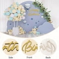 thumbnail image 3 of Happy Birthday Wooden Sign for Backdrop Gold Cutout Letters Plaque Happy Birthday Letters Sign for Balloon Arch Backdrop Birthday Party Baby Shower Photography Background Decorations - Gold, 3 of 7
