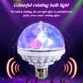 thumbnail image 4 of Lámpara de fiesta RGB de adorno de bombillas de cristal giratorias de colores LED para bodas de vacaciones Tmvgtek Para estrenar, 4 of 9