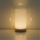 thumbnail image 2 of Lámpara de mesa de tela sencilla for dormitorio, ambiente de noche, madera, cambio de luz de tres colores, 2 of 6
