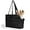 Black, variant on Lightweight Dog Purse Carrier for Small Dogs Under 15 lbs, Puffy Quilted Pet Carrier Tote for Puppies with Safety Leash Clip, Women's Hands-Free Dog Carrier Bag for Travel/Shopping (Beige)