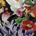 thumbnail image 2 of Coolnut 60" Fresh Flowers Outdoor Round Tablecloth, Waterproof Stain-Resistant Non-Slip Circular Tablecloth with Umbrella Hole and Zipper for Tabletop Backyard Party BBQ Decor, 2 of 7