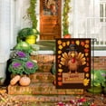 thumbnail image 3 of Happy Thanksgiving Day Garden Flag for Outdoor for Porch Outdoor Lawn Deco Cartoon Cute Thanksgiving Day Versatile Yard Decoration Happy Thanskgiving Yard Flag 28x40 Inches, 3 of 6