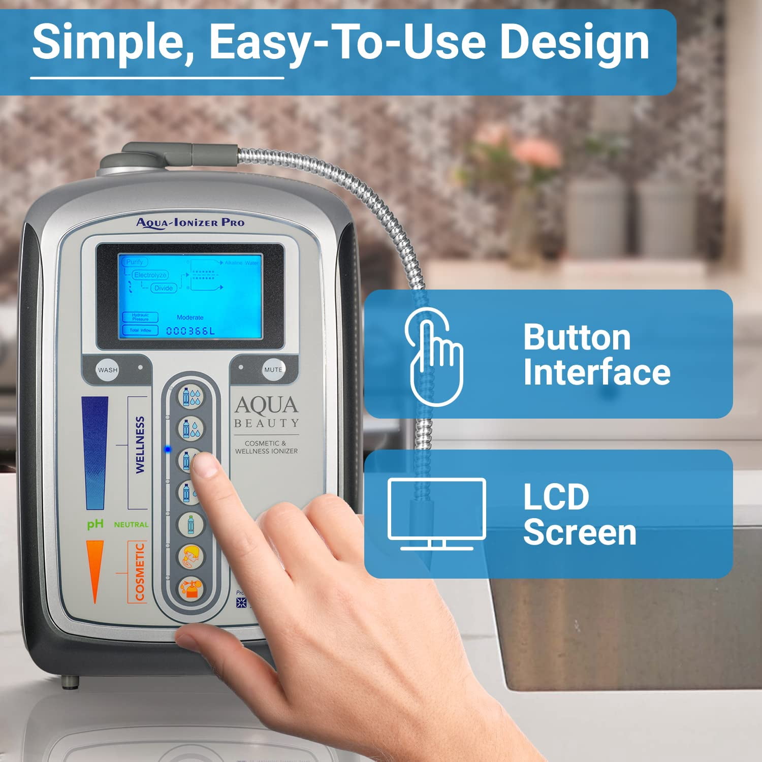 Aqua Ionizer Deluxe | Water Ionizer | 7 Water Settings | Home