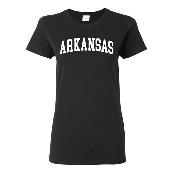 Wild Bobby State of Arkansas College Style Women Graphic Tee