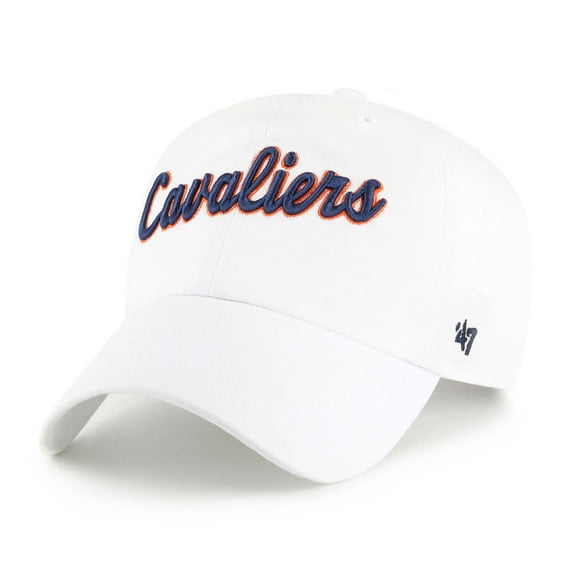 Men's '47 White Virginia Cavaliers Vault Clean Up Adjustable Hat