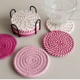 thumbnail image 6 of Boho Woven Drink Coasters Absorbent Rope Cup Mats 4pcs Heat Resistant Table Protection Coffee Tea Mug Coaster Set Home Office Decor Housewarming Gift Kitchen Dining Table, 6 of 6
