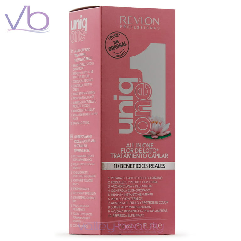 Revlon Professional Uniq One Lotus Flower Hair Treatment | All-In-One  Multi-Benefit Leave-In Spray, 150ml